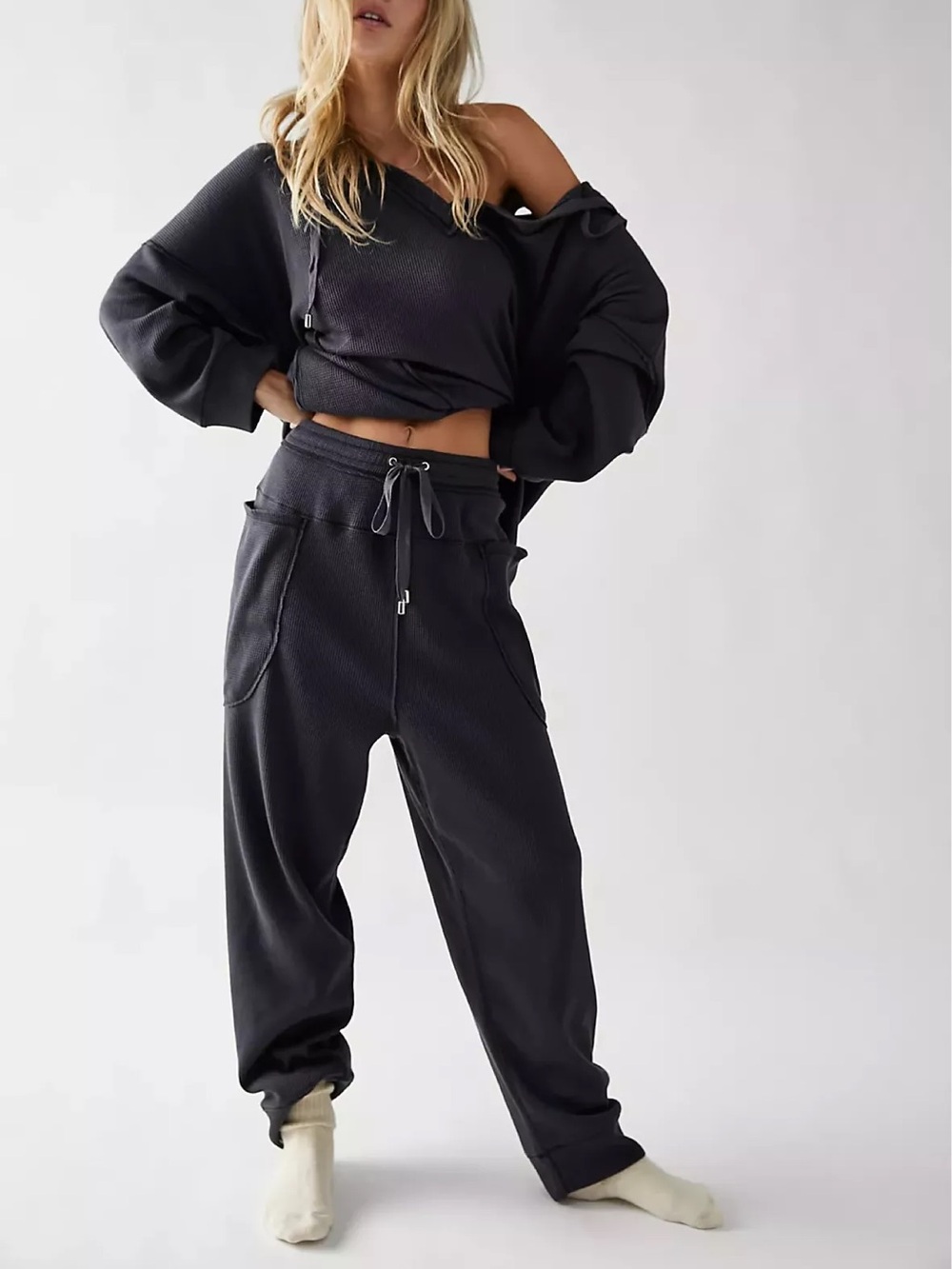 Free People Early Night Thermal Pants sz S